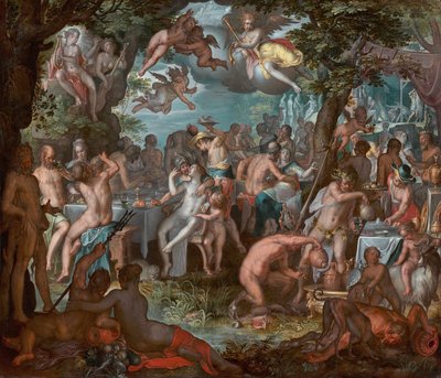 The Wedding of Peleus and Thetis by Joachim Wtewael or Utewael